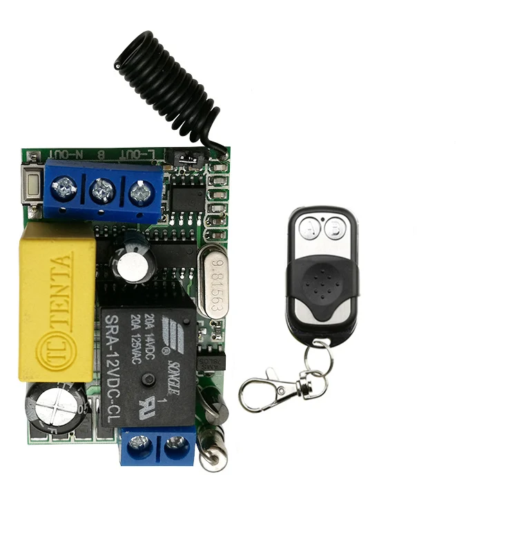 AC220V 1CH 10A RF беспроводной переключатель системы дистанционного управления