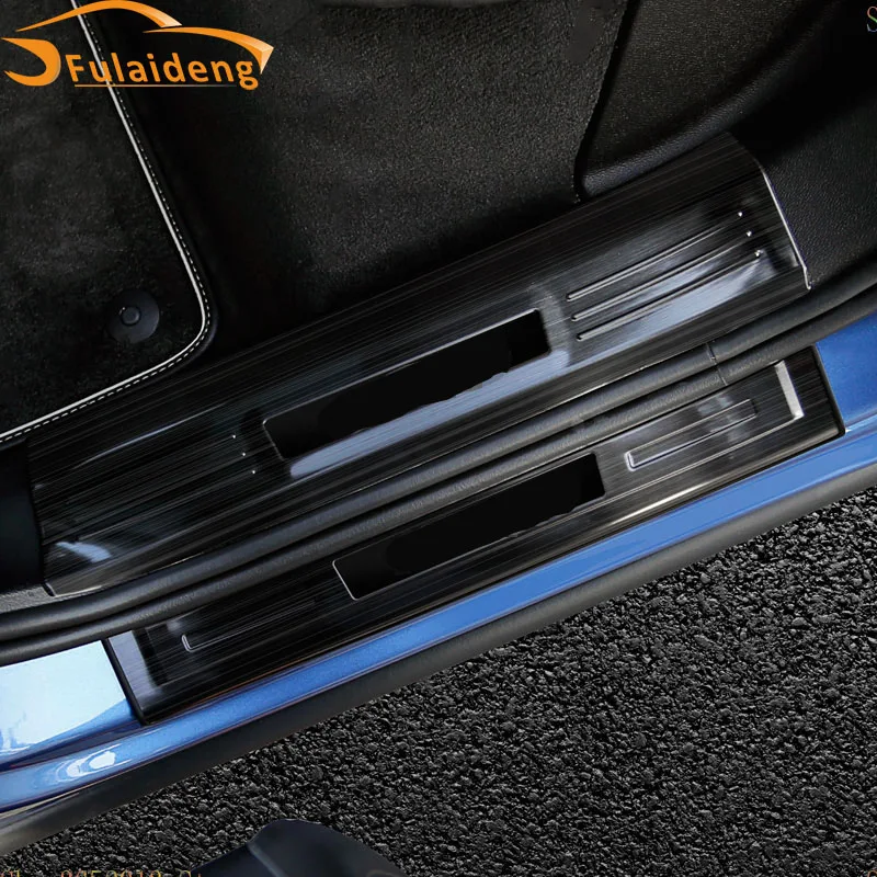 Защитная Накладка на порог двери из нержавеющей стали для VOLVO XC60 2018 2019|Буксиры и
