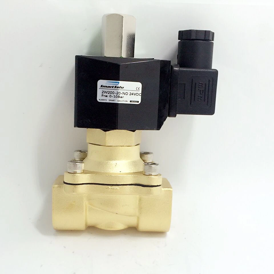 

Free shipping Pneumatic Normally Open Electric Solenoid Valve Water Air Gas Oil,2w200-20 N/O 3/4
