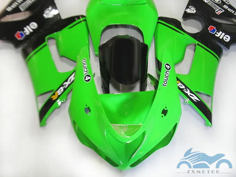 Комплект обтекателей для мотоцикла на заказ KAWASAKI Ninja ZX6R 2005 2006 спортивные