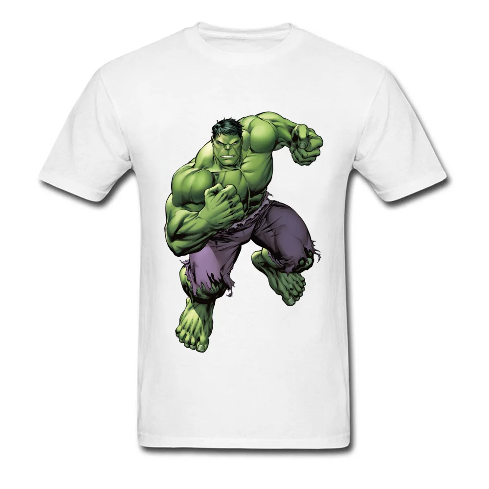 

2018 New Coming Super Hero Hulk T-Shirt Mens Funny Film Gamer Fan T Shirt O Neck No Button USA Small Size Hulk Printed On Tshirt