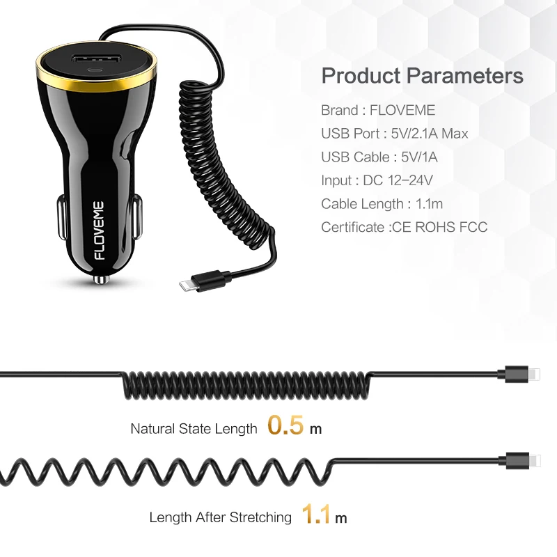 Floveme usb شاحن سيارة لفون × 8 7 الهاتف المحمول سيارة محول شاحن مع كابل مايكرو usb نوع c الإضاءة الهاتف لسامسونج Floveme usb شاحن سيارة لفون × 8 7 الهاتف المحمول سيارة محول شاحن مع كابل مايكرو usb نوع c الإضاءة الهاتف لسامسونج