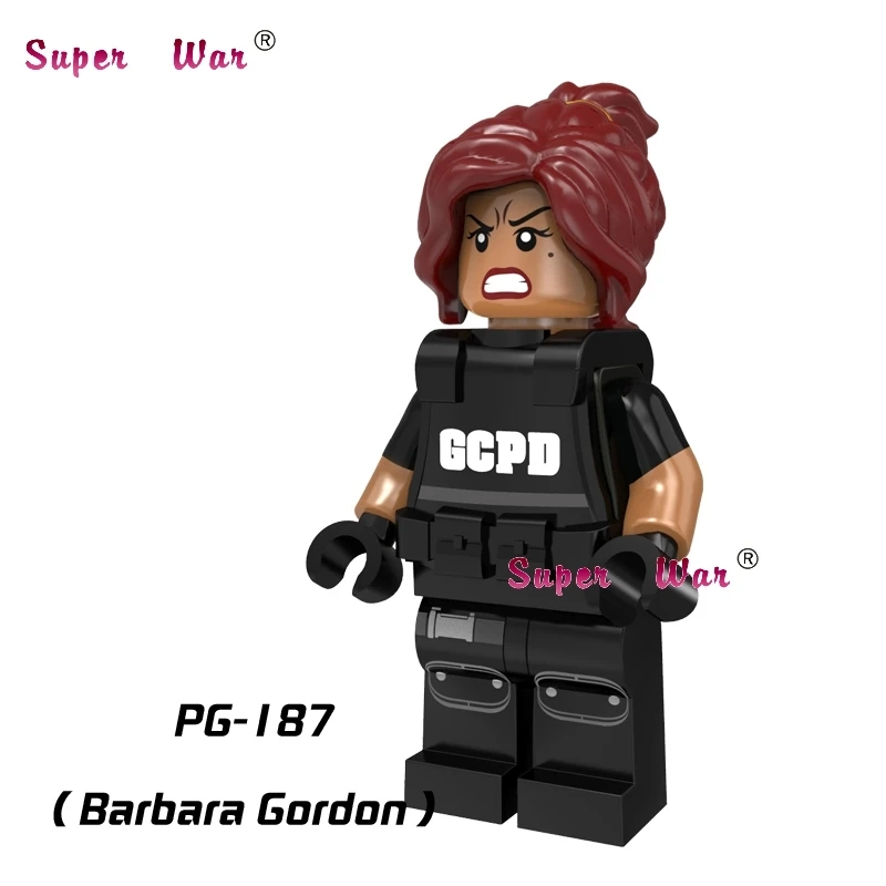 

Single super heroes dc comics Justice League Barbara Gordon Action building blocks model bricks toys for children