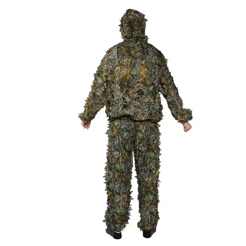 Новая 3D охотничья одежда кленовый лист бионические маскировочные костюмы Yowie Sniper Birdwatch страйкбол камуфляжная одежда куртка и брюки
