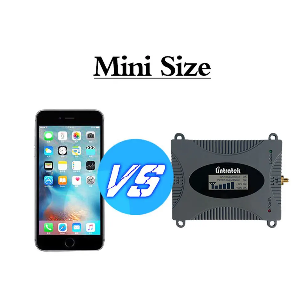 Repetidor de señal potenciador para teléfonos móviles 3G de Lintratek, amplificador UMTS de 2100MHz (Banda 1), juego de antena Yagi para voz y datos 3G @ - 4