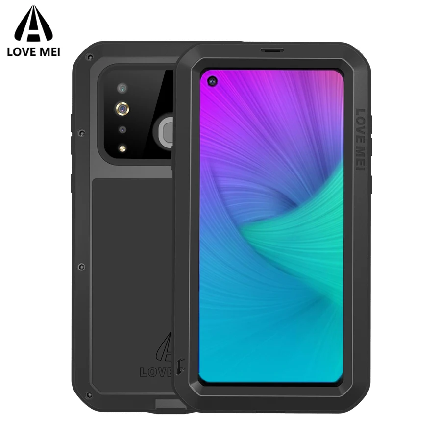 

Love Mei Case For Samsung Galaxy A8s Cover Metal Shockproof Phone Case For Galaxy A8s SM-G8870 Capa Aluminum Armor Powerful Case