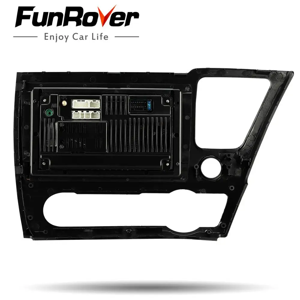 Discount Funrover IPS 8"Android 8.0 Car DVD radio stereo multimedia head unit for Honda Civic 2014 2015 EX/LX/DX  Navigation Audio stereo 5