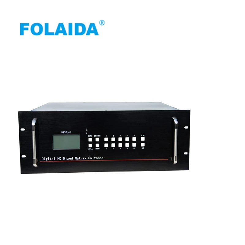 

FREE SHIPPING Folaida 4Kx2K 16x8 HDMI 1080P Matrix Switcher 16 in 8 out support universal EDID 4U HDMI matrix -06