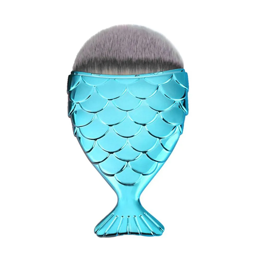 

1PC Fish Scale Makeup Brush Fishtail Bottom Brush Eyeshadow Contour Concealer Blush Makeup Cosmetic Brushes Tool