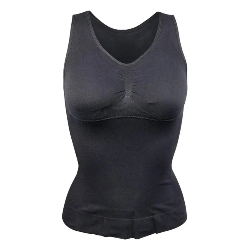 Female corset without rims with chest pad long seamless vest large underwear Close-fitting breathable sweat 7