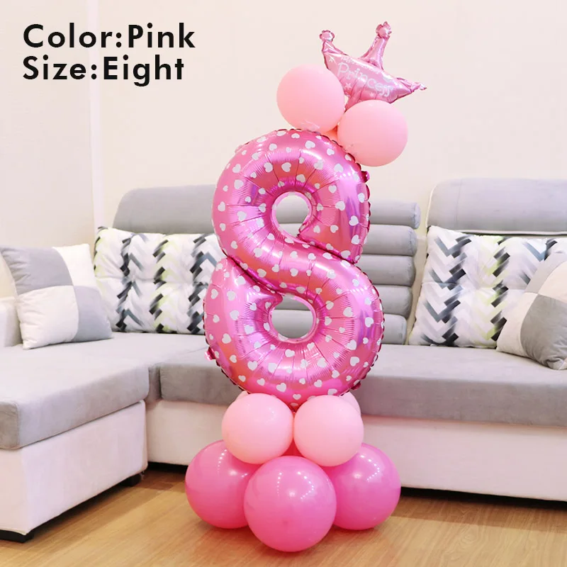 

Number Foil Ballon Inflatable Balls Decoration For Children Birthday Party Road Lead -Drop