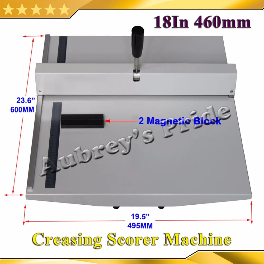 Free Shipping New Heavy Duty All Metal Creasing Scoring Machine 18Inch A3 460mm Paper Scorer