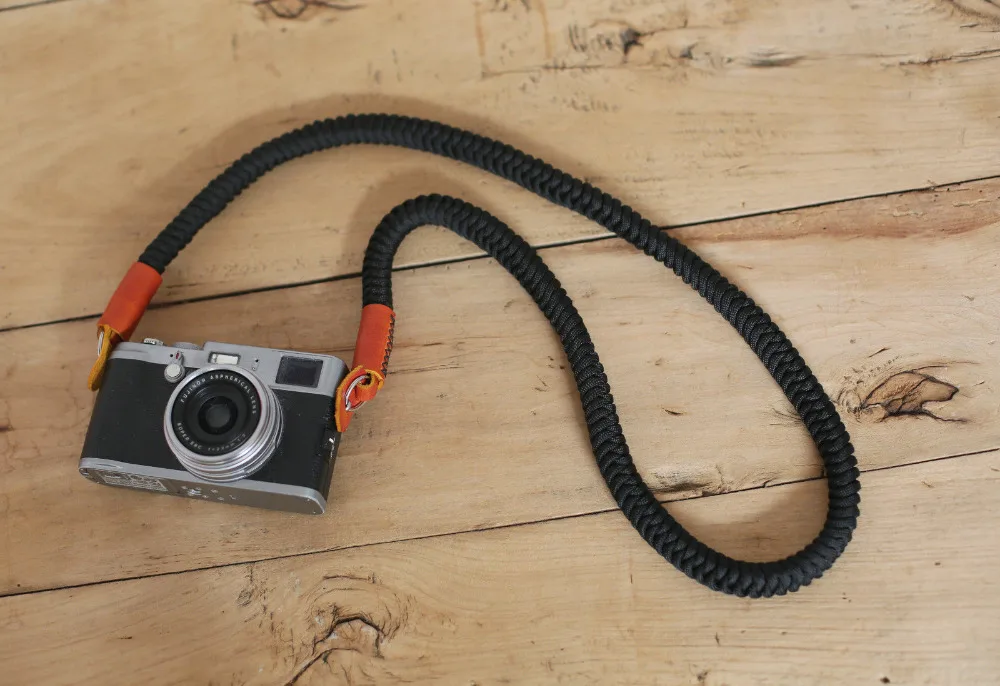 Черный 16 мм ручной вязки китайский узел ручной работы камера ремешок на шею, через плечо Windmup