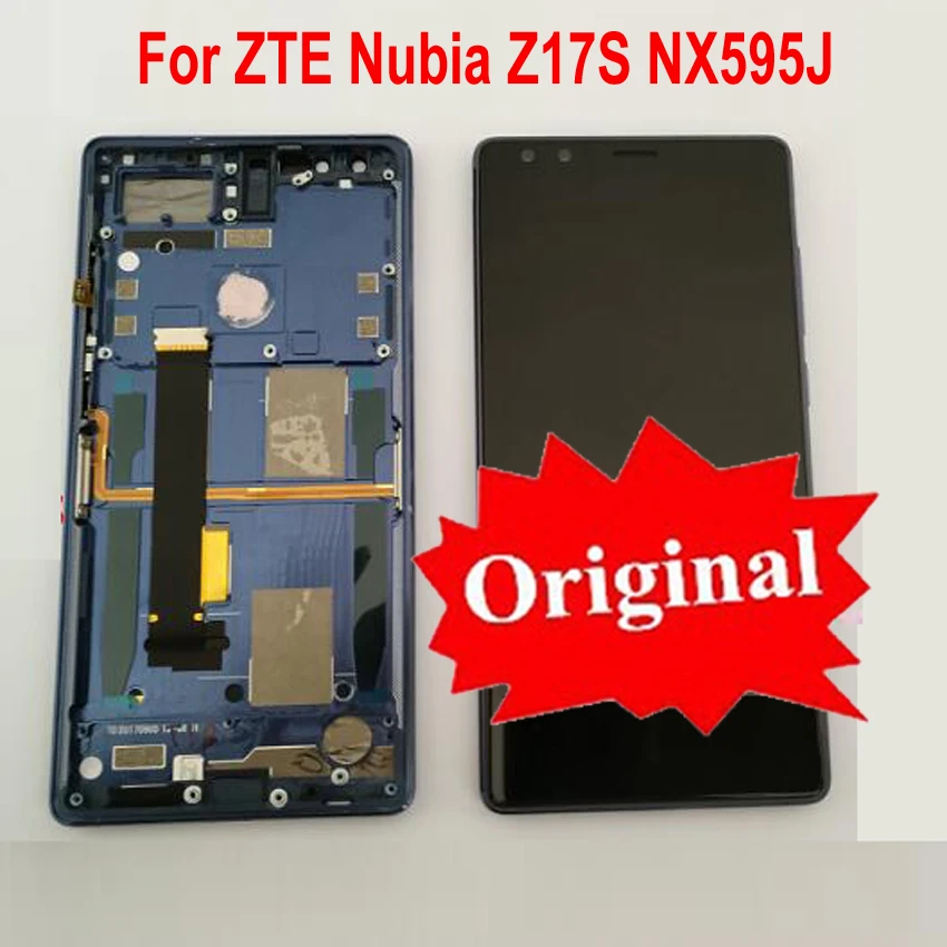 

Original Best Working 5.73inch Sensor LCD Display Touch Panel Screen Digitizer Assembly with frame For ZTE Nubia Z17S NX595J