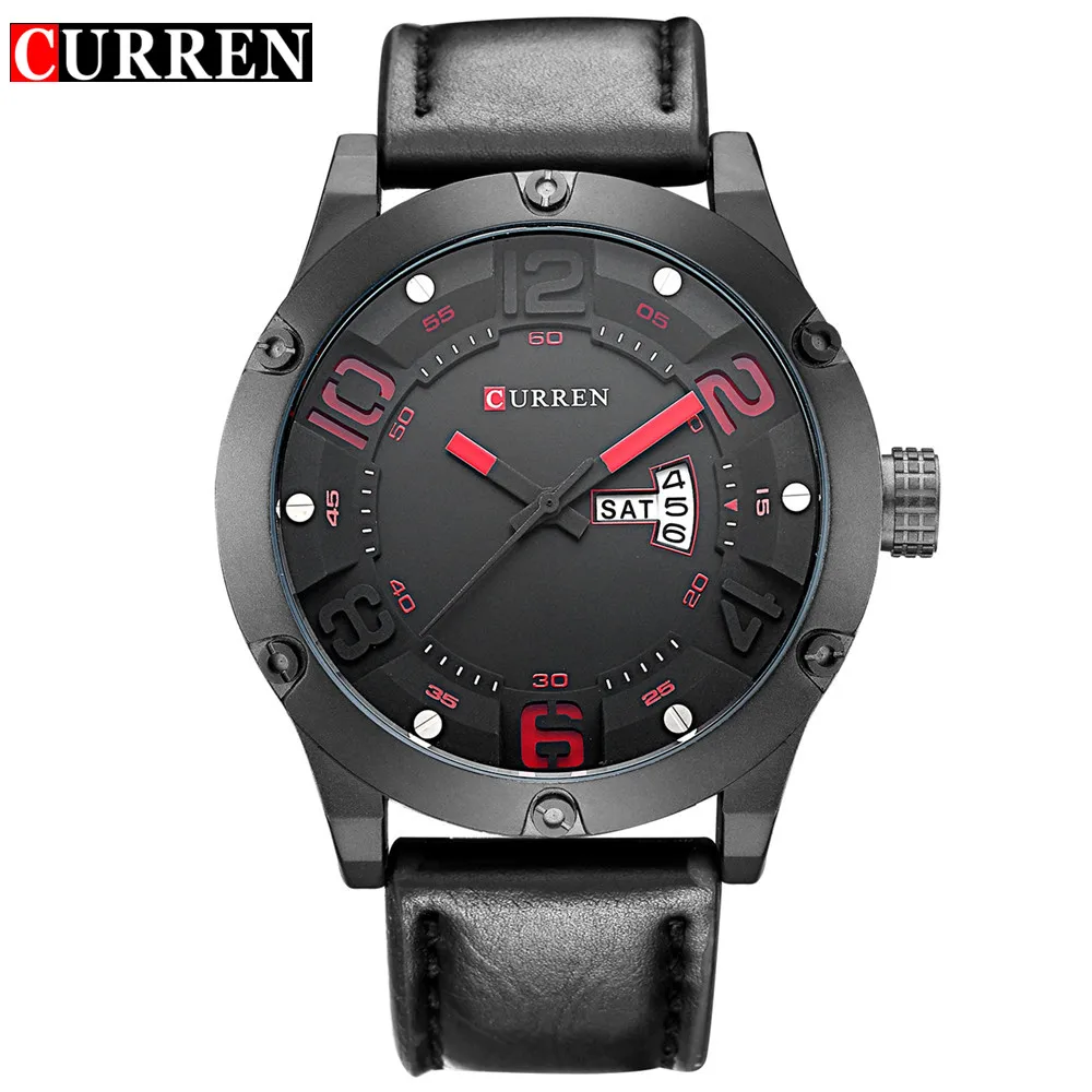 Curren New Fashion Casual Quartz Watch Men Top Brand Luxury Leather Strap Analog Sports Military Wrist Watch Relogio Masculino Curren New Fashion Casual Quartz Watch Men Top Brand Luxury Leather Strap Analog Sports Military Wrist Watch Relogio Masculino