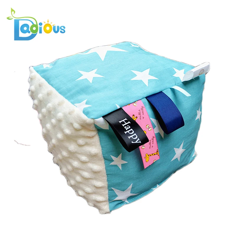 ABDL Baby Toys Plush Bright Colors Baby Soft Adult Baby Playing Taggies Stuffed Block Taggies