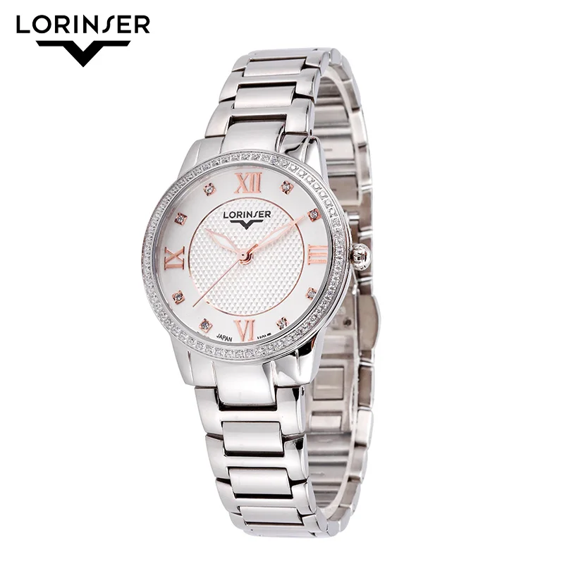 

Women Watches Stainless Steel Ladies Watch Japan Quartz Rhinestones Casual Round Analog zegarek damski Wrist Watch Free Shipping