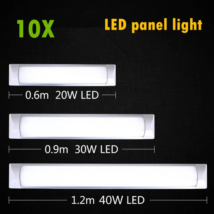 

2FT 3FT 4FT 0.6m 0.9m 1.2m LED flat batten lamp Surface Mounted Ceiling Lamps Purification lights T5 T8 Tube Light AC85-265V