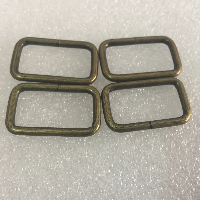 

20pcs 25mm Rectangle Metal Dee Ring Webbing Belt Ribbon Buckle Strap Adjuster (Antique Bronze)