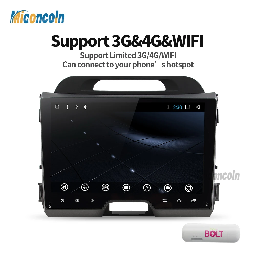 Clearance CZP9060 2G android 8.1 octa 8 core car dvd player gps 2 din car gps video gps for KIA sportage 2014 2011 2012 2013 2015 1