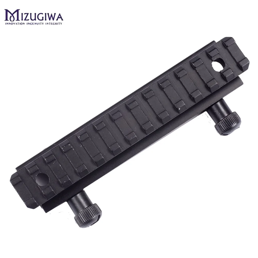 Mizugiwa 1 шт. Riser планка пикаттини Rail 20 мм Weaver See-Thru AR Flat-Top 8 слотов 13 слотов страйкбол охотничий прицел крепление Каза