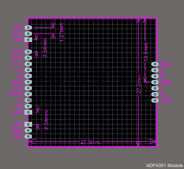 ADF4350 ADF4351 RF PLL источник сигнала Частотный синтезатор PLL модуль VCO