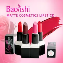 

baolishi 2017 new matte Lipstick Moisturizing Soft lip tint Long-lasting natural lip balm Beauty Cosmetics brand Makeup