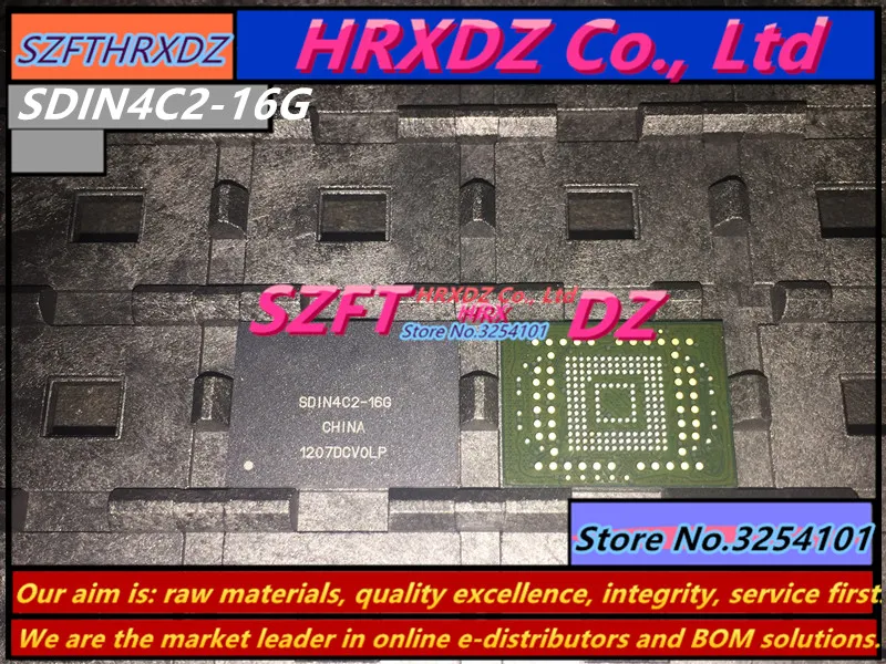

SZFTHRXDZ 100% New original SDIN4C2-16G BGA SDIN4C2 16G