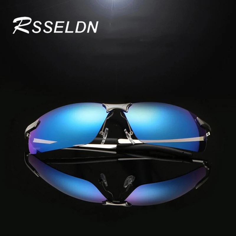 RSSELDN Men Car Drivers Sun glasses Night Vision Polarizer Anti glare glasses Polarized Driving Sun glasses