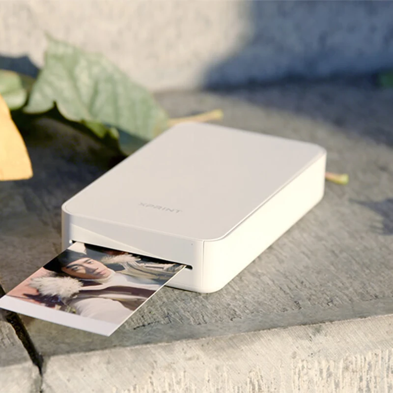  Xaomi jiyin Mobile Phone Photo Printer Bluetooth Connect With 10pcs Printing Paper High Definition 