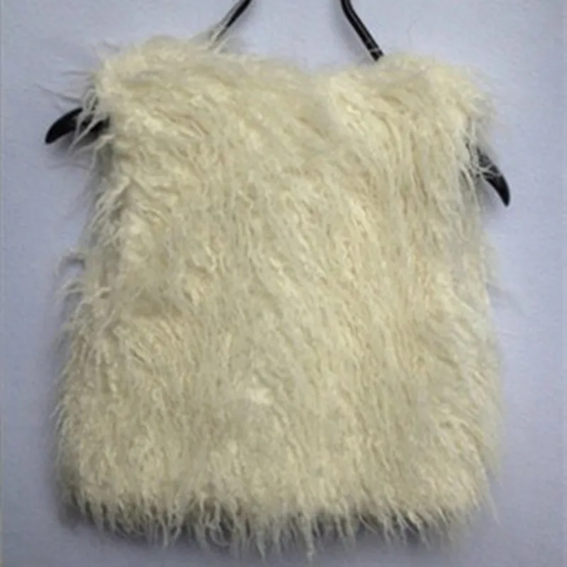 Fashion Baby Girl Vest Tops Autumn Winter Coat Girls Vests Kids Tan Faux Fur Wool Children Outerwear JW0237