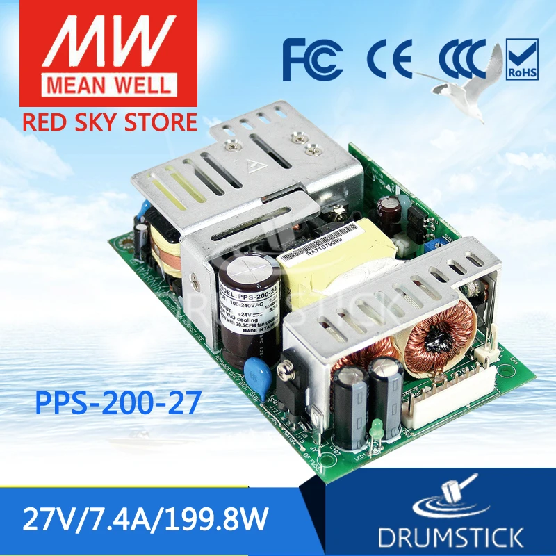 

prosperity MEAN WELL PPS-200-27 27V 7.4A meanwell PPS-200 27V 199.8W Single Output with PFC Function