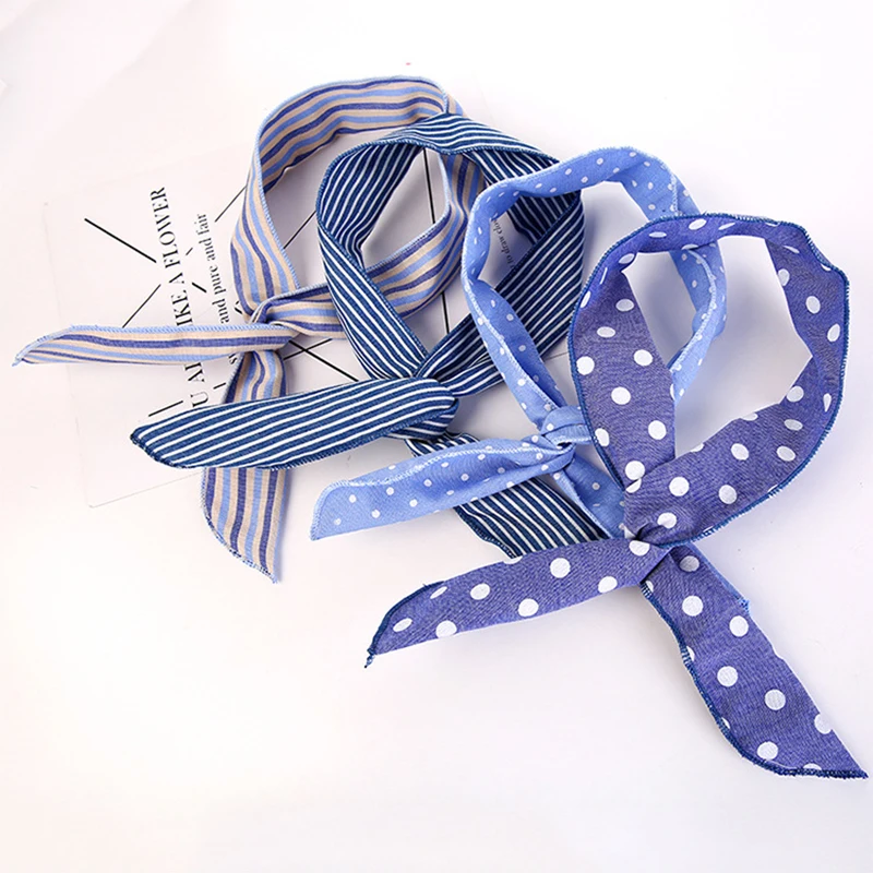 Fashion Women fabric DIY Ties Band Hairbands Headbands for Women Girls Hair Accessories Multi-colors Print Headwear (2-2)