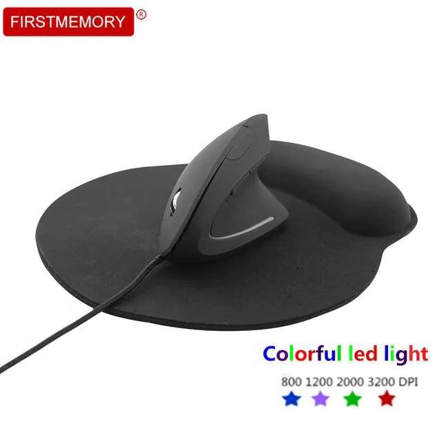 Best Offers Wired Ergonomic Mouse USB 6D Vertical Optical Gaming Mice 3200 DPI Adjustable Mause with Mouse Pad for Laptop PC Gamer Hot sale Best Offers Wired Ergonomic Mouse USB 6D Vertical Optical Gaming Mice 3200 DPI Adjustable Mause with Mouse Pad for Laptop PC Gamer Hot sale