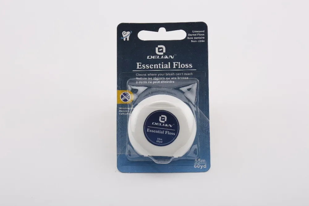 

Delian Essential Floss Dental Floss Neutral Flavor Length: 55 Meters Unwaxed
