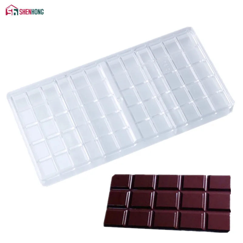 Chocolate Bar Maker Injection Hard Polycarbonate Chocolate Mold PC Candy Mould 