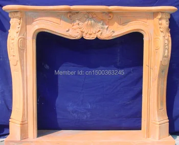 

guest room stone fireplace mantel classic European style carving custom made chimneypiece