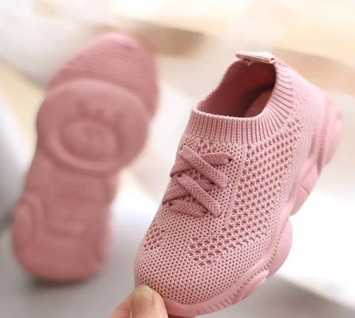 

New Kids Mesh Shoes Antislip Soft Bottom Baby Sneaker Casual Flat Sneakers Shoes Children Girls Boys Sports Shoes Size 21-30