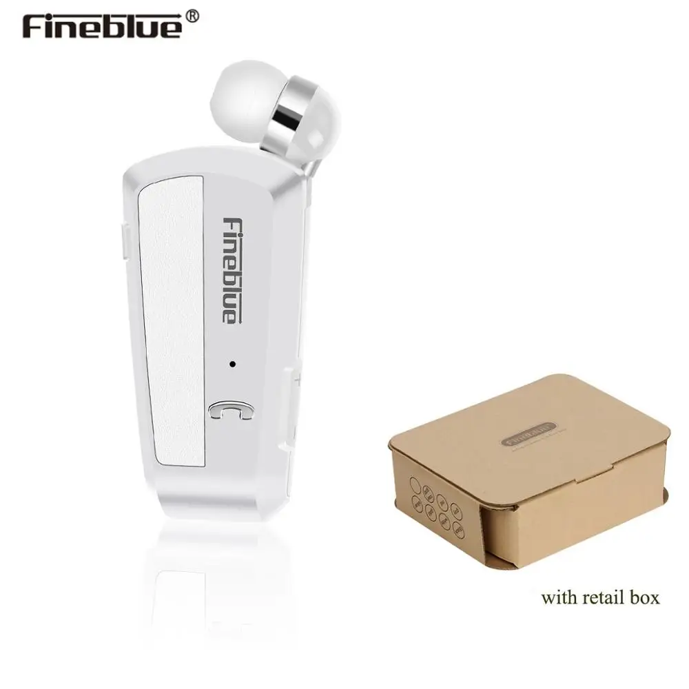 Новые Fineblue F990 беспроводные Bluetooth наушники с зажимом для шеи телескопического типа бизнес Спорт стерео наушники Вибрирующая одежда
