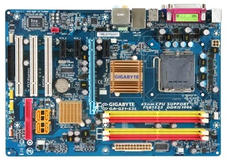

Gigabyte GA-G31-S3L Desktop Motherboard G31-S3L G31 LGA 775 For Core 2 DDR2 4G SATA2 USB VGA ATX Original Used Mainboard