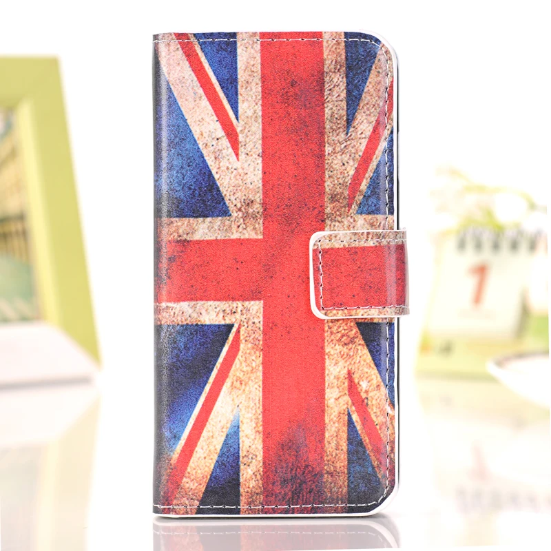 Для apple iphone 8 7 6 6 S Plus X XS MAX XR 5s SE 5 pu кожаный чехол для телефона с бабочками Fly Flower Painted flip Wallet слоты для карт - Цвет: UK flag