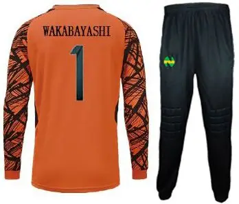 Camisetas капитан Tsubasa футбольные футболки, Оливер атом Maillots de foot Aton вратаря Wakabayashi Genzo Косплей - Цвет: Code e