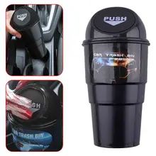 Черный Мини Портативный подвесной ящик для хранения автомобиля мусорное ведро Ashcan аксессуар держатель мусора Органайзер