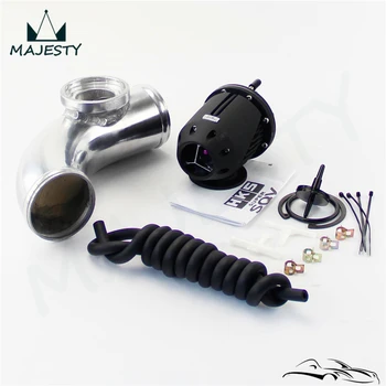 

2.36" 60mm 90 degree Flange Pipe+ ADJUSTABLE ssqv SQV Blow Off Valve BOV II 2 BK