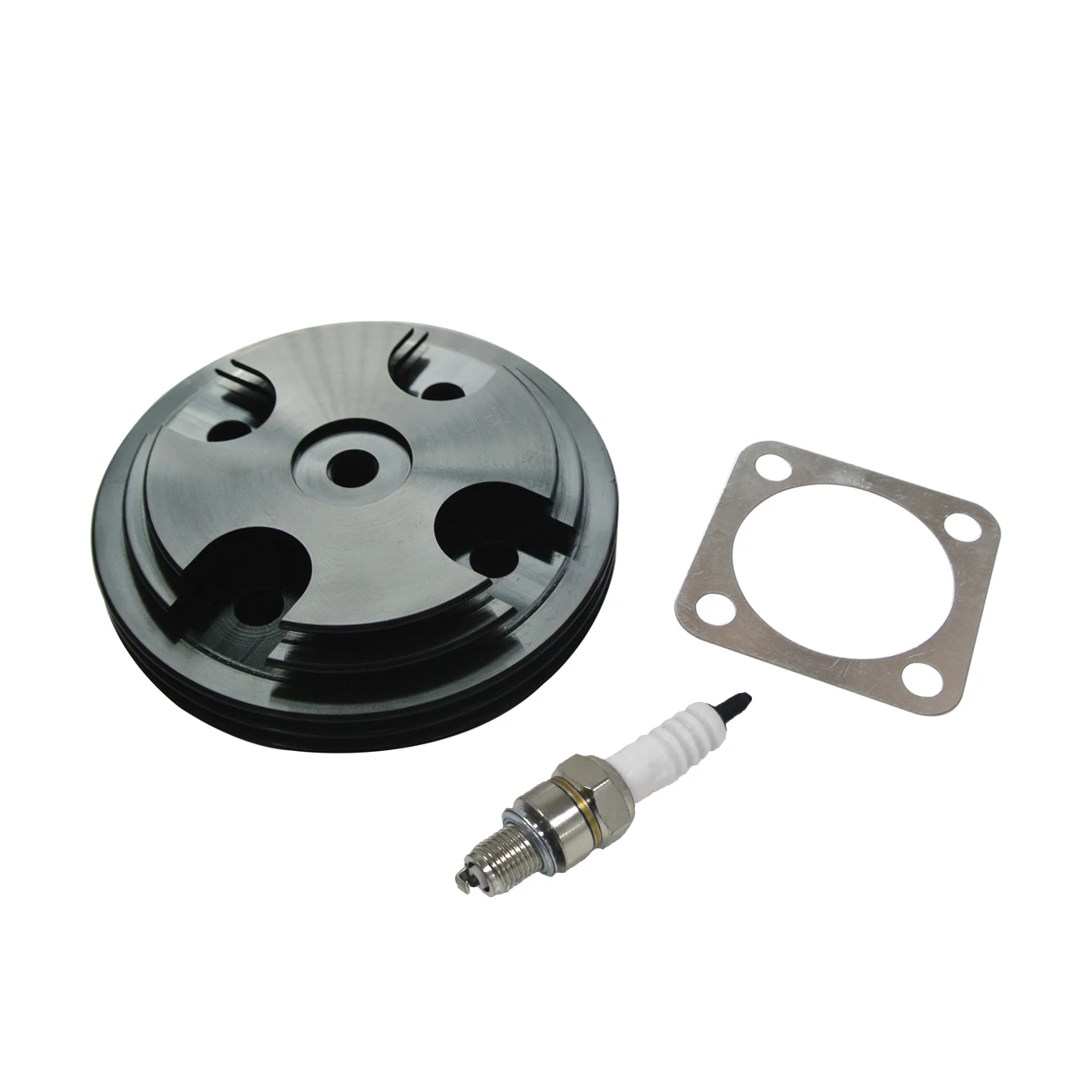 

CNC Cylinder Head Cover & Spark Plug For 80cc 66cc 2-Stroke Motorized Bicycle