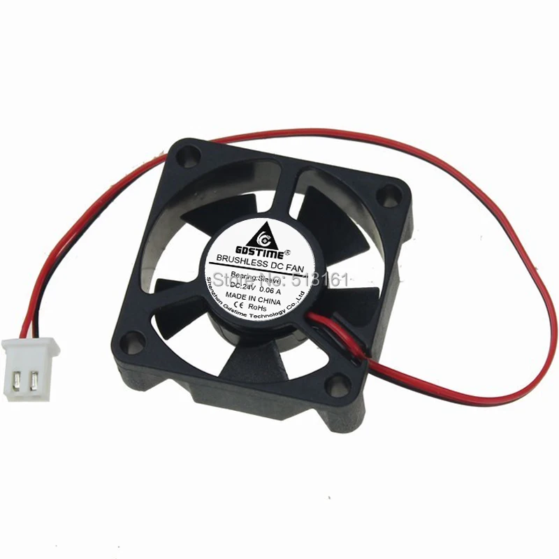 

10Pcs 24V 2Pin 3.5cm 35mm 35x35x10mm Mini Brushless DC Cooling Cooler Heatsink Fan