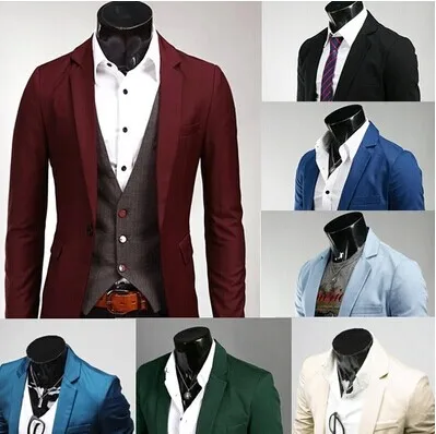 

New Autumn Spring Plus Size 3XL Suits Men Multicolor Blazer Men Blazers