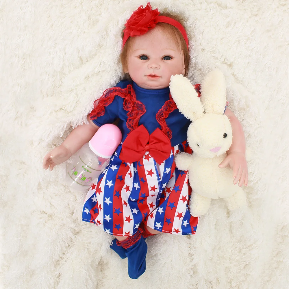 Кукла DollMai Реборн подарок 18 &quot48 см ткань мягкий силикон девочка Bebes reborn bonecas |