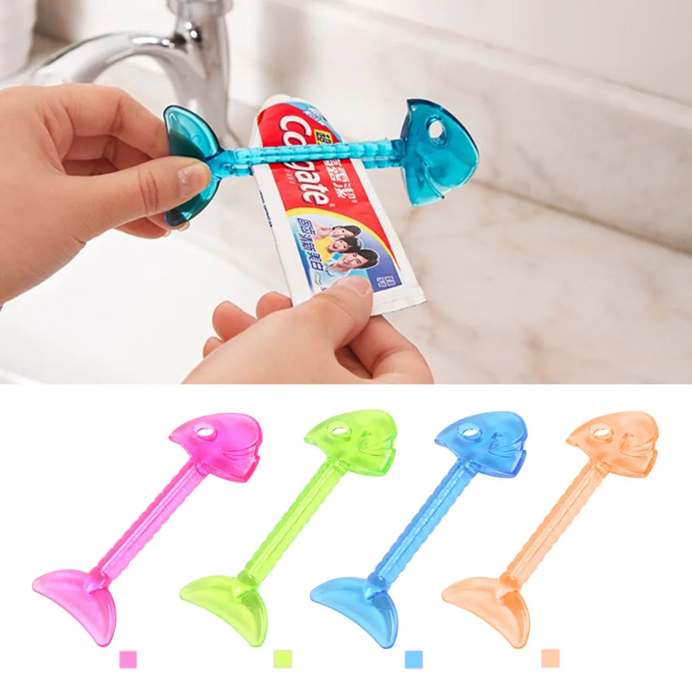 Creative Multi use Extruder &Sealing Clip Fish Bone Toothpaste