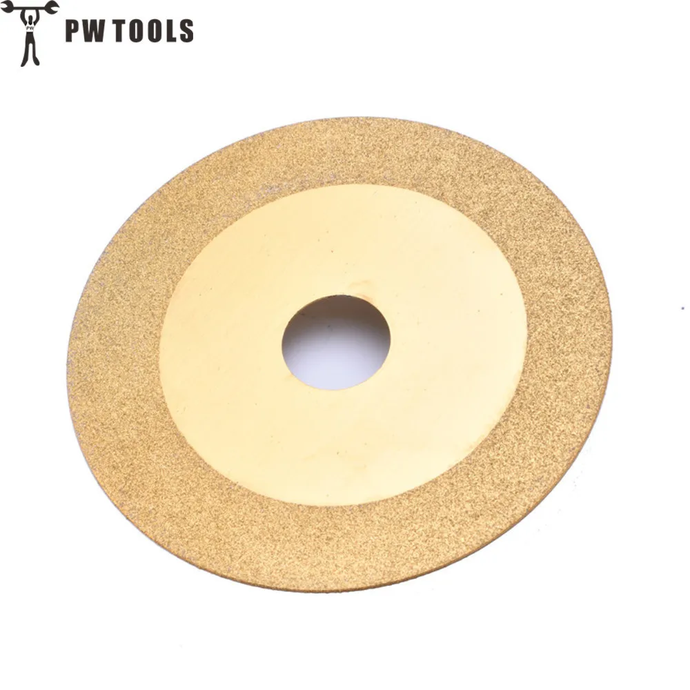 PW TOOLS 100 mm Diamond Titanium Cuttering Disc Gold Grinding Cut Off